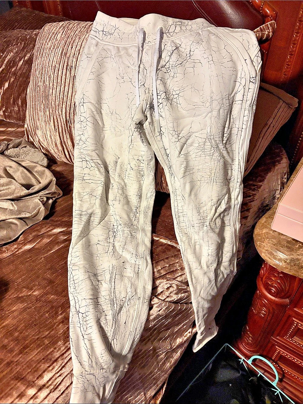 lululemon Women's Abstract Leggings in White & Gray